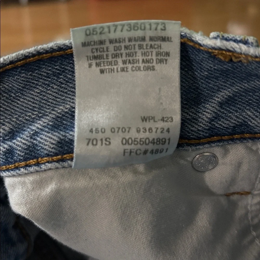 Levi’s Mens 42x30 Jeans 550 Relaxed Fit Tapered Leg Light Wash Y2K 2007 Vintage - Picture 7 of 8